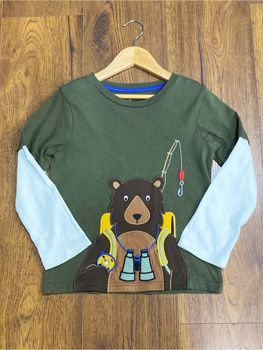 Gymboree Boys āSāMore Funā Bear Shirt and Camo Pants Size 5T - Picture 3 of 15
